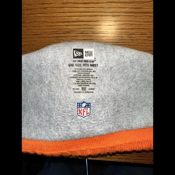 Denver Broncos Sport Knit New Era‎ NFL 2015-16 Official On Field Sideline Beanie - Picture 3 of 3